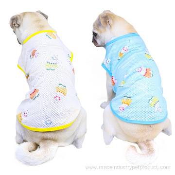 September stocked breathable dog T shirt pet Vest